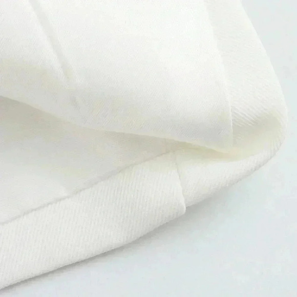 White Elegant Women's European And American Style Casual Slim Fit Sleeveless Tan - Picture 8 of 8